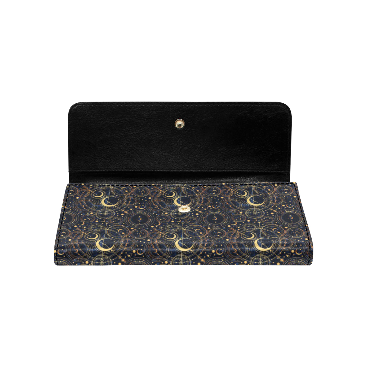 Celestial Pattern Print Design 04 Women's Trifold Wallet