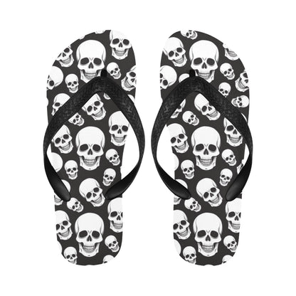 Skull Print Design LKS301 Flip Flops