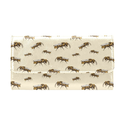 Bee Print Design LKS306 Women's Trifold Wallet