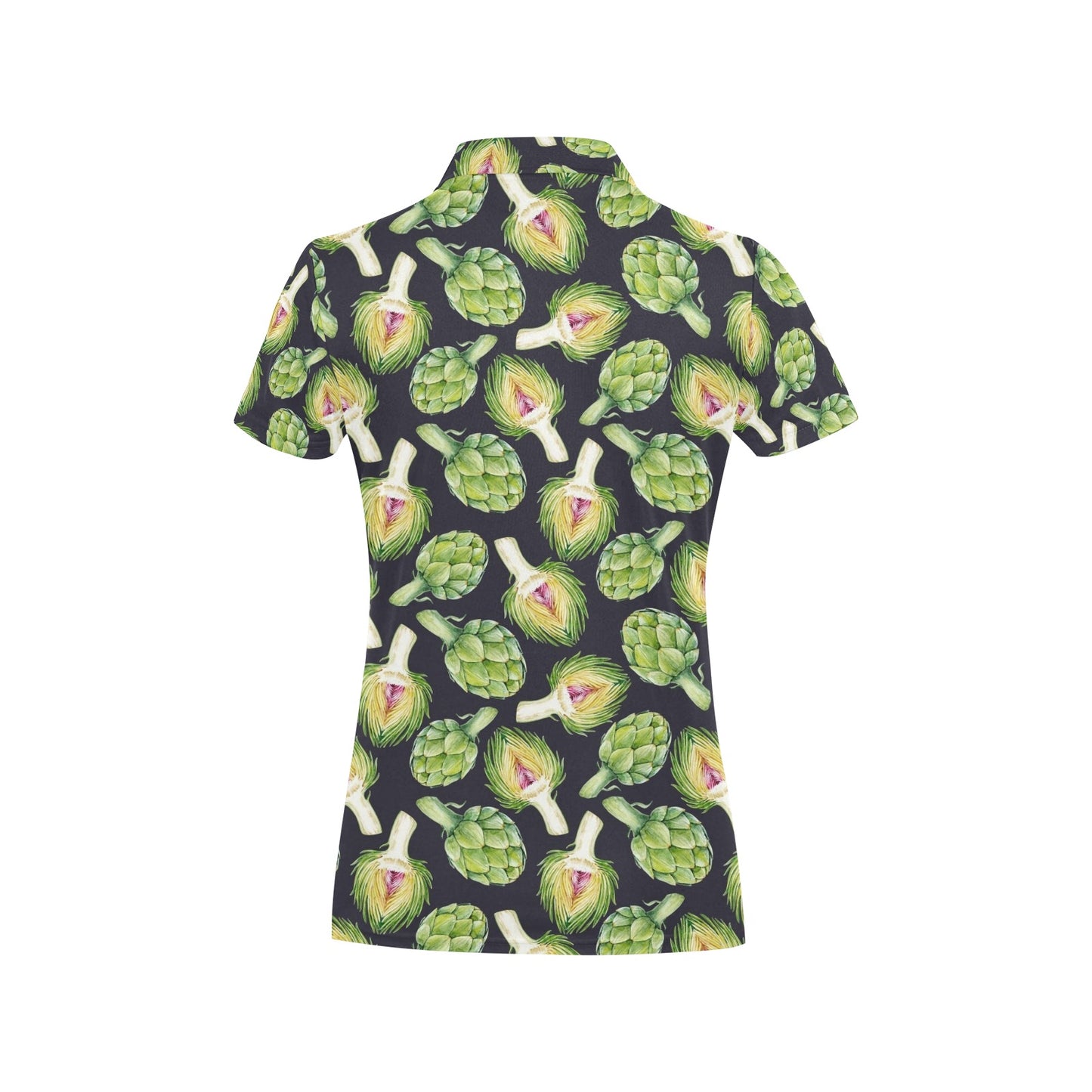 Artichoke Pattern Print Design 01 Women's Polo Shirt