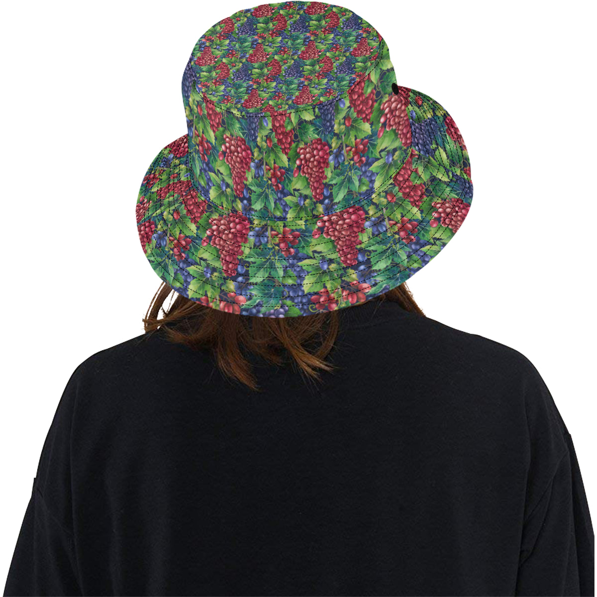 Grape Pattern Print Design GP02 Unisex Bucket Hat