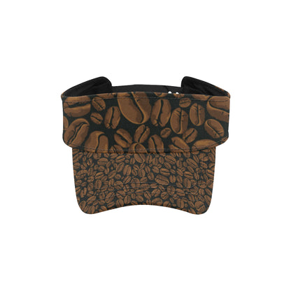 Coffee Pattern Print Design 01 Unisex Sun Visor