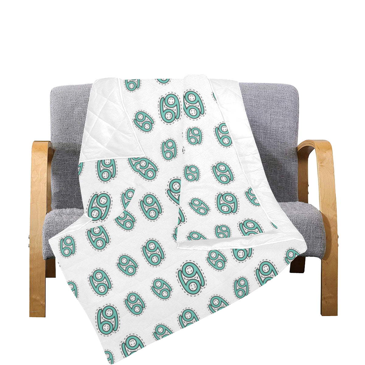 Cancer Zodiac Pattern Print Design 04 Premium Quilt