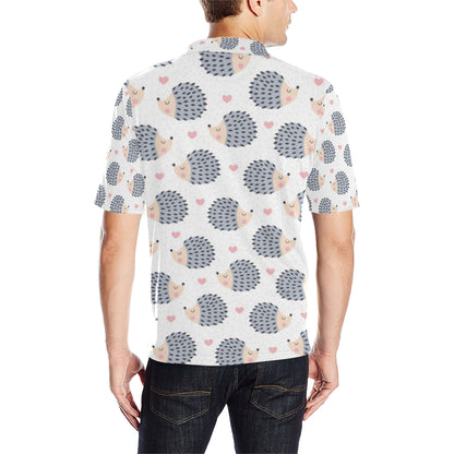 Hedgehog Baby Pattern Print Design 03 Men Polo Shirt