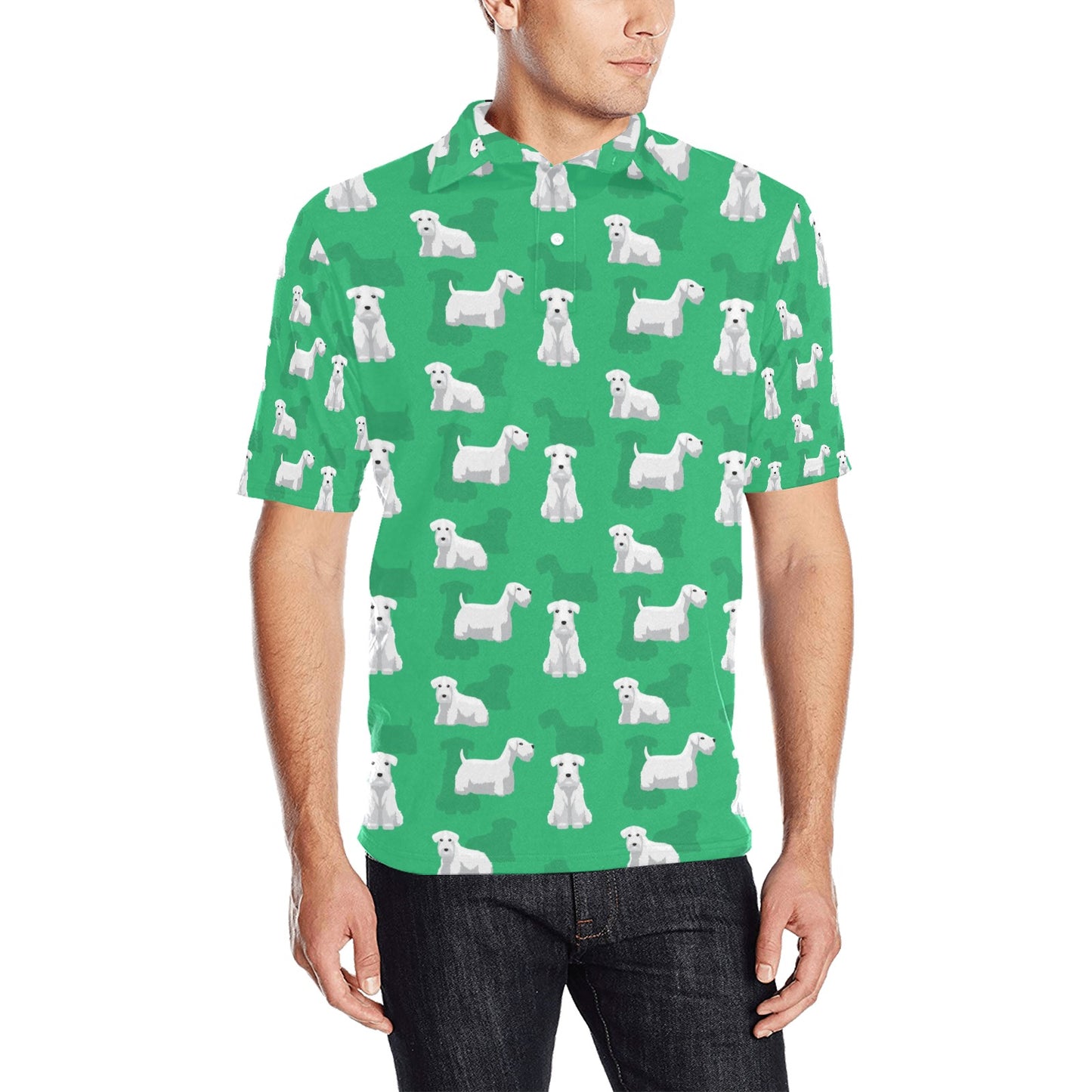 Sealyham Terriers Print Design LKS301 Men Polo Shirt
