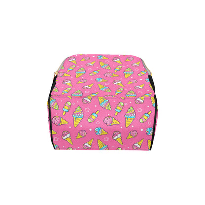 Ice Cream Pattern Print Design IC04 Diaper Bag Backpack