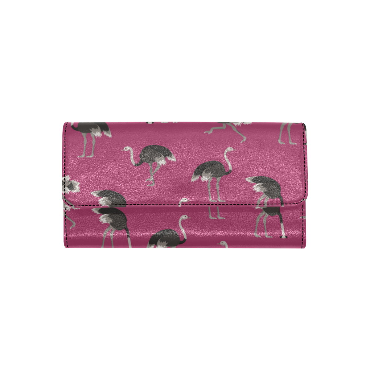 Emu Pattern Print Design 02 Women's Trifold Wallet