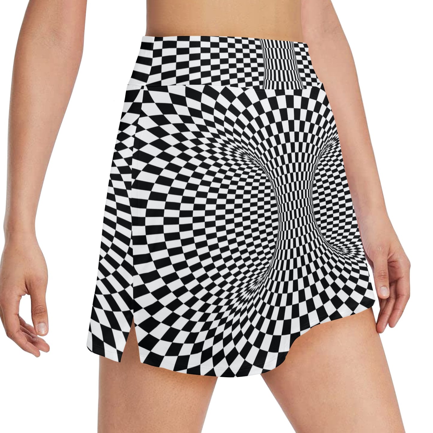 Optical illusion Projection Torus 17" Golf & Pickleball Skort with Pockets