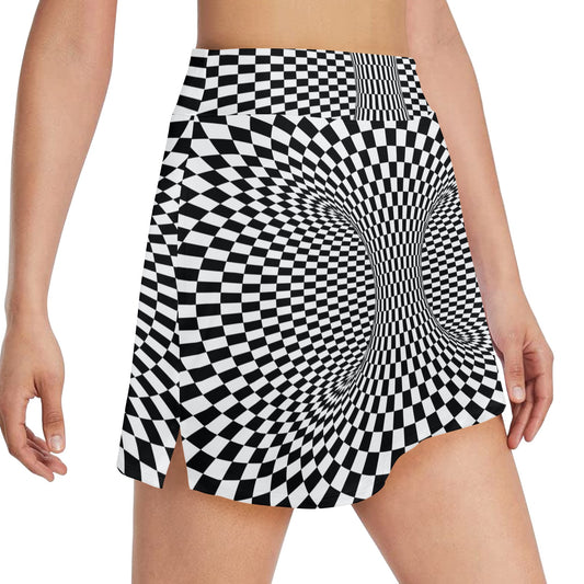 Optical illusion Projection Torus 17" Golf & Pickleball Skort with Pockets