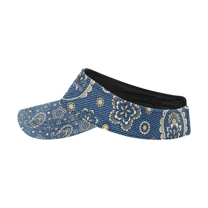Jean Paisley Pattern Print Design 01 Unisex Sun Visor