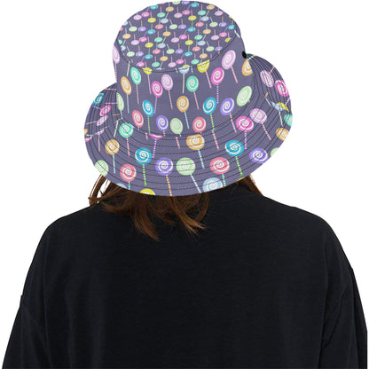 Lollipop Pattern Print Design LL03 Unisex Bucket Hat
