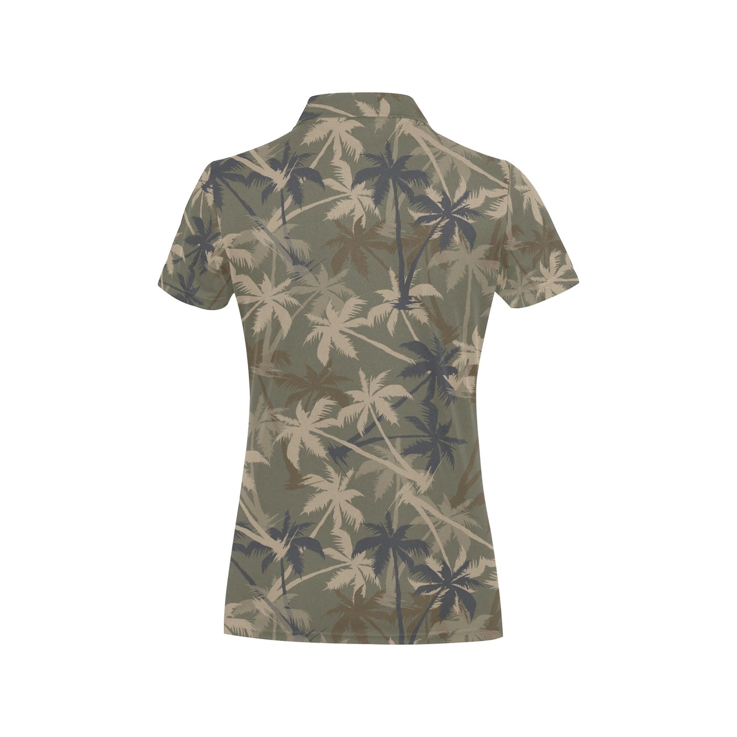 Palm Tree camouflage Women's Polo Shirt