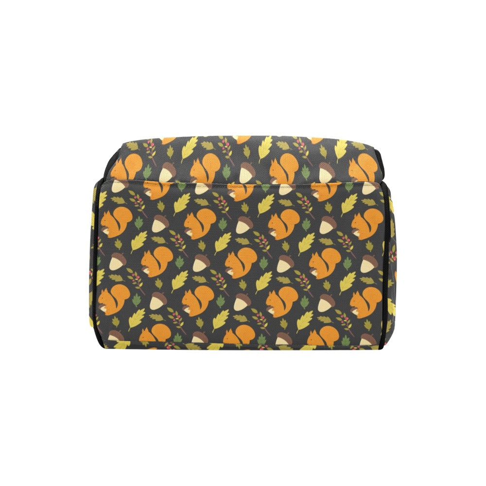 Squirrel Print Design LKS301 Diaper Bag Backpack