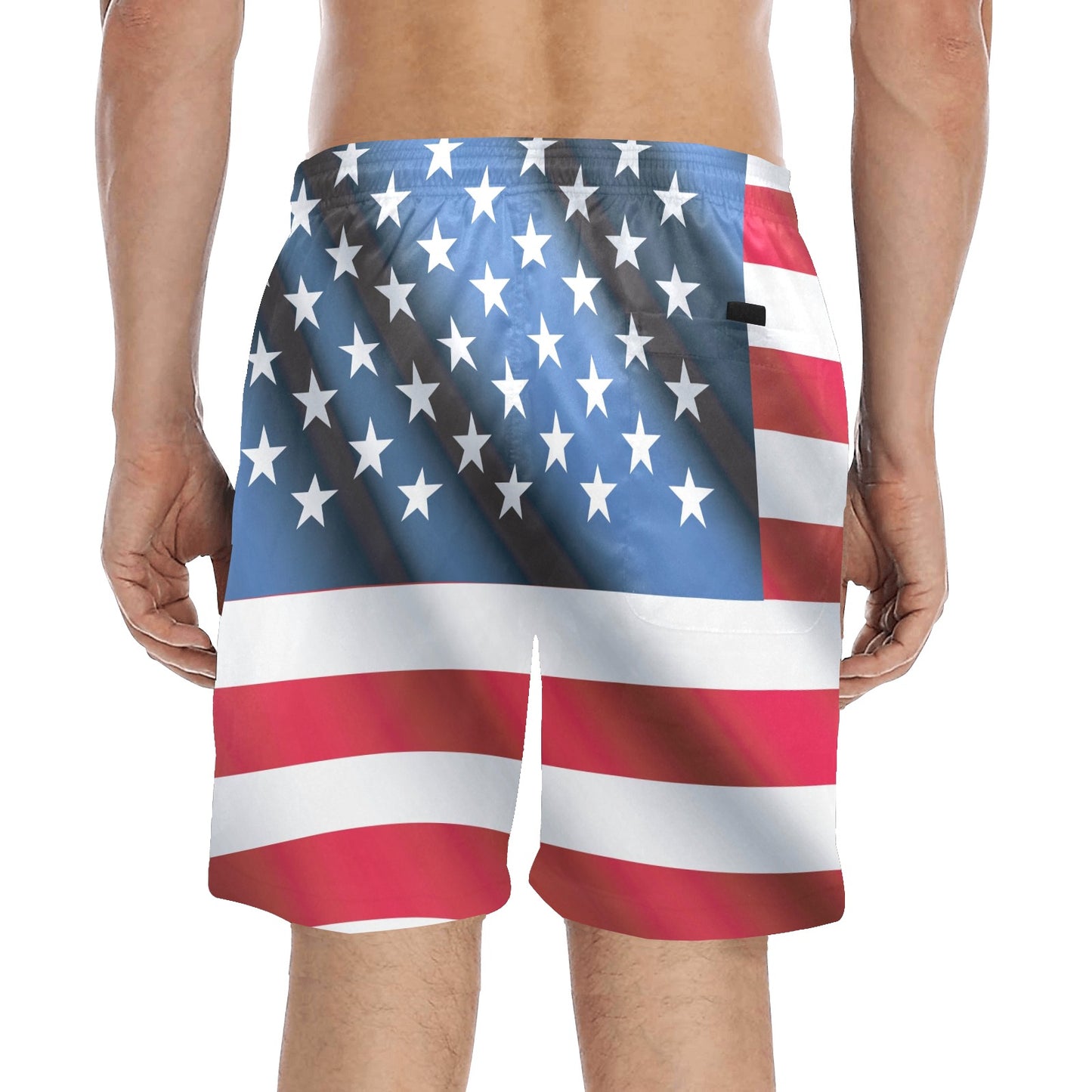 American flag Classic Men's Swim Trunks Beach Shorts