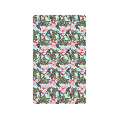 Hummingbird Cute Themed Print Rubber Doormat
