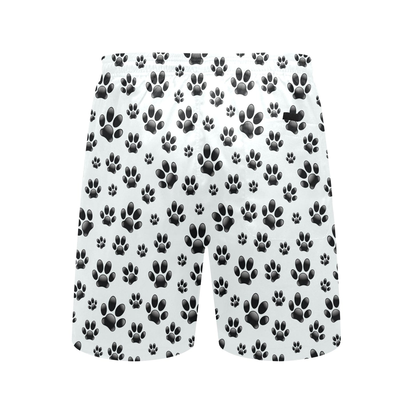 Paw Themed Print Men's Swim Trunks Beach Shorts