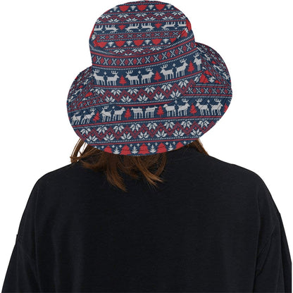 Reindeer Print Design LKS405 Unisex Bucket Hat