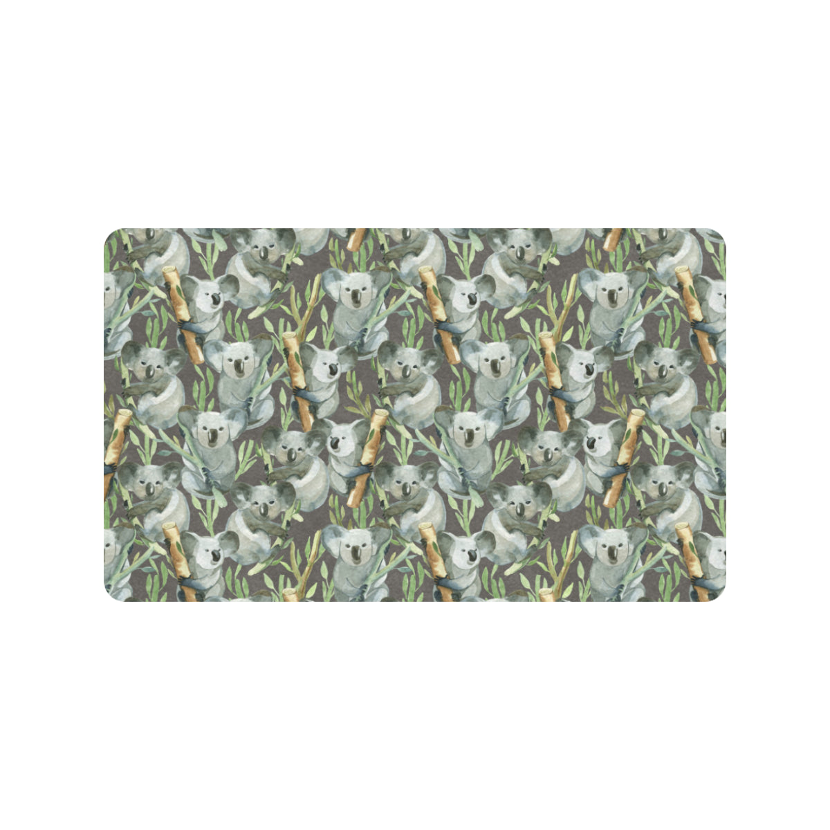 Koala Pattern Design Print Rubber Doormat