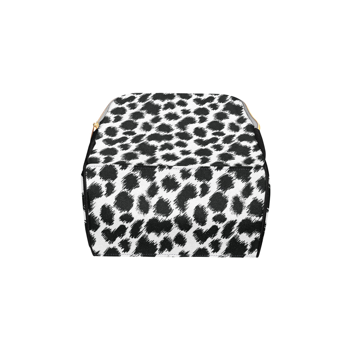 Cheetah Black Print Pattern Diaper Bag Backpack