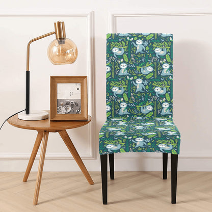 Sloth Print Design LKS304 Dining Chair Slipcover