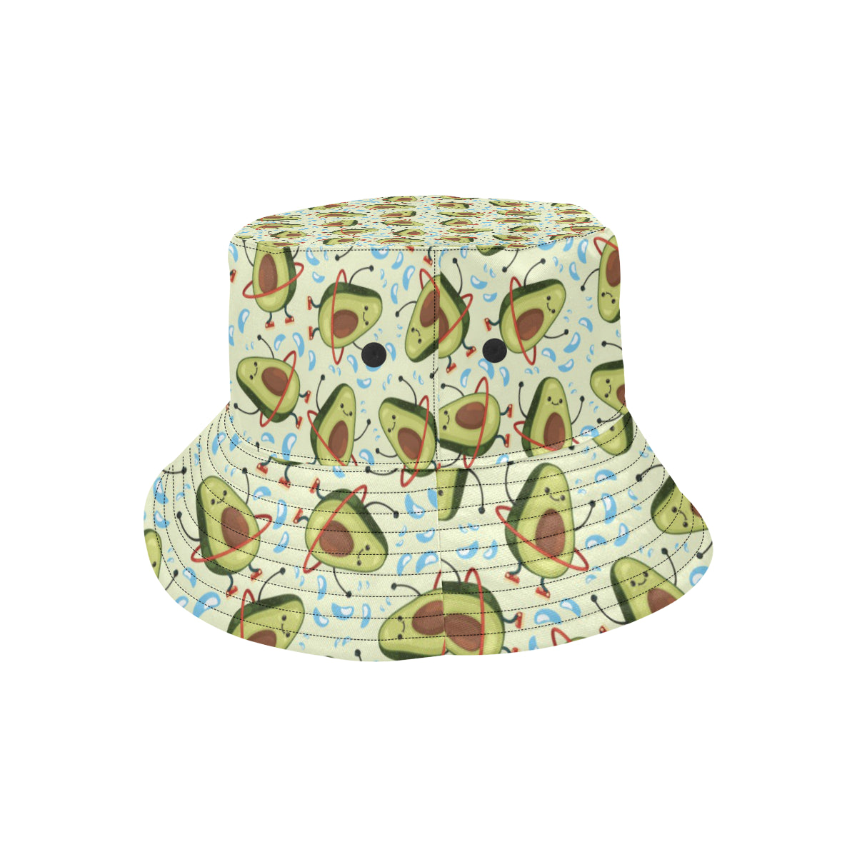 Avocado Pattern Print Design AC02 Unisex Bucket Hat