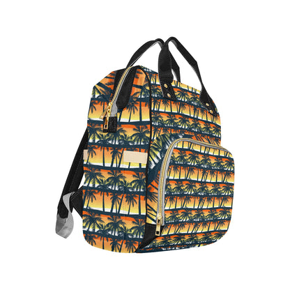 Palm Tree Pattern Print Design PT011 Diaper Bag Backpack