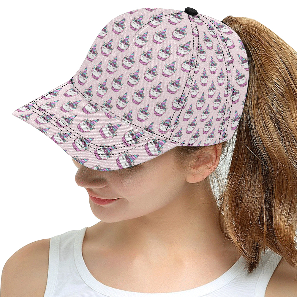 Cupcakes Unicorn Print Pattern Snapback Cap
