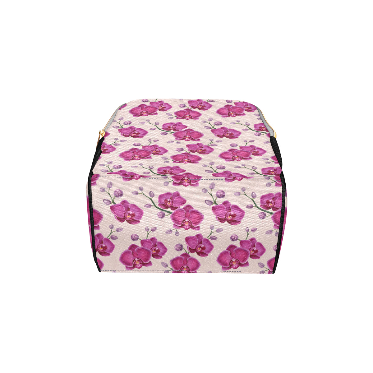 Orchid Pattern Print Design A02 Diaper Bag Backpack