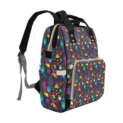 Underwater Cute Print Design LKS303 Diaper Bag Backpack