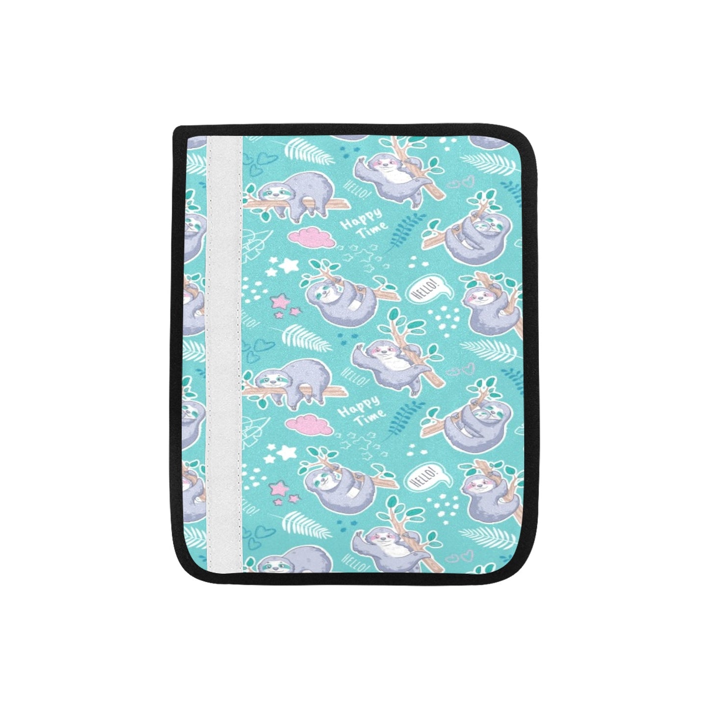 Sloth Print Design LKS309 Car Seat Belt Cover