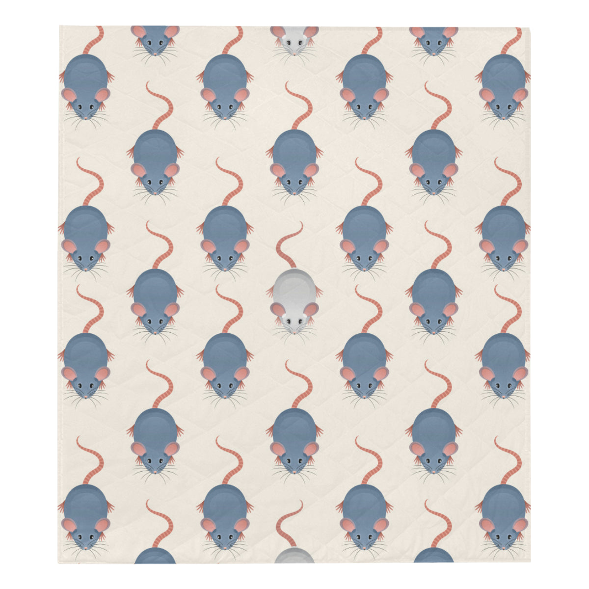 Rat Pattern Print Design 03 Premium Quilt
