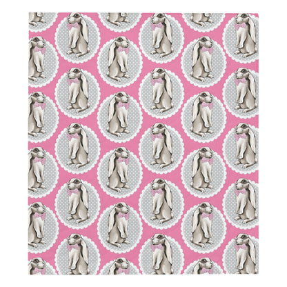 Rabbit Pattern Print Design RB019 Premium Quilt
