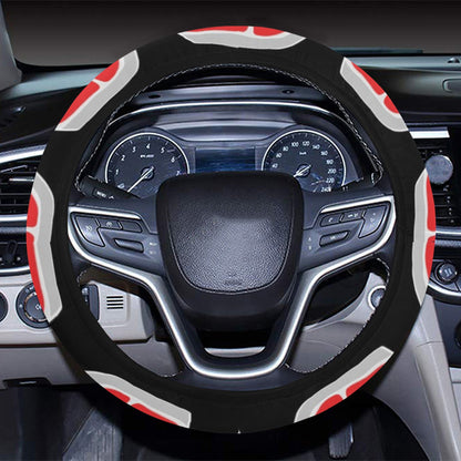 Steak Print Design LKS303 Steering Wheel Cover with Elastic Edge