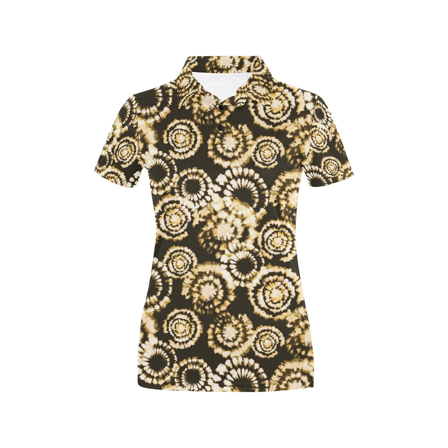 Tie Dye Print Design LKS307 Women's Polo Shirt