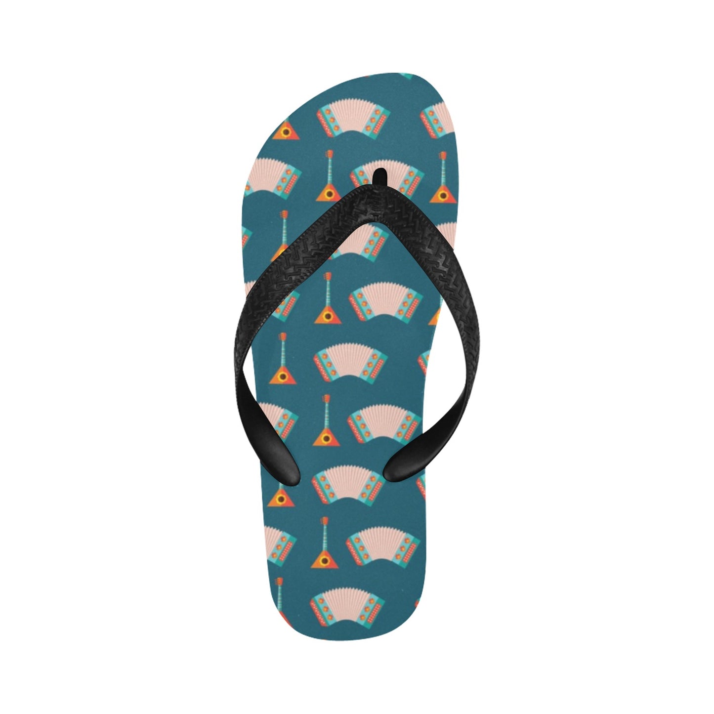 Accordion Print Design LKS402 Flip Flops