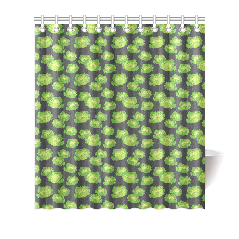 Cabbage Pattern Print Design 01 Shower Curtain