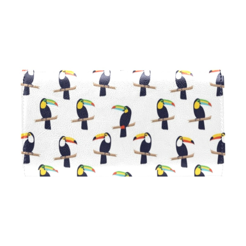 Toucan Print Design LKS305 Women's Trifold Wallet
