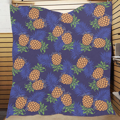 Pineapple Pattern Print Design PP02 Premium Quilt