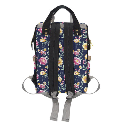 Gerberas Pattern Print Design GB03 Diaper Bag Backpack
