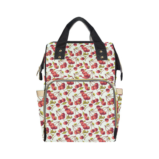 Cherry Hand Draw Diaper Bag Backpack