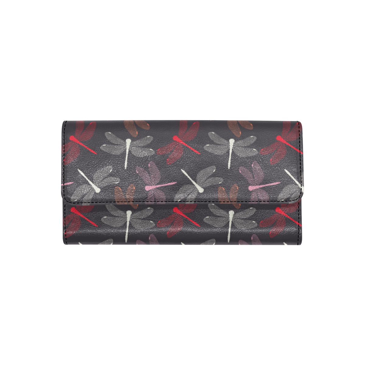 Dragonfly Pattern Print Design 01 Women's Trifold Wallet