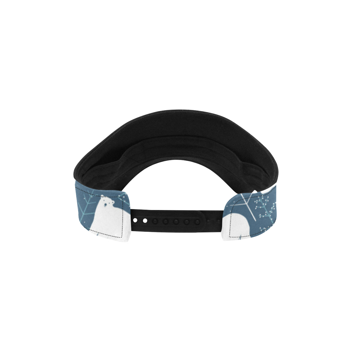 Polar Bear Pattern Print Design A01 Unisex Sun Visor
