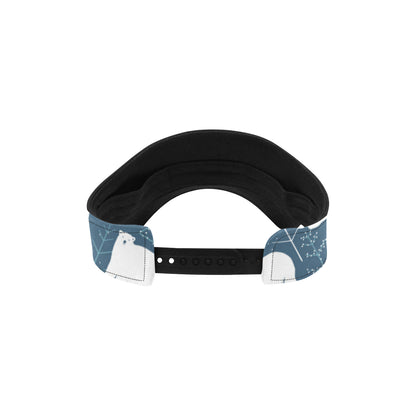 Polar Bear Pattern Print Design A01 Unisex Sun Visor