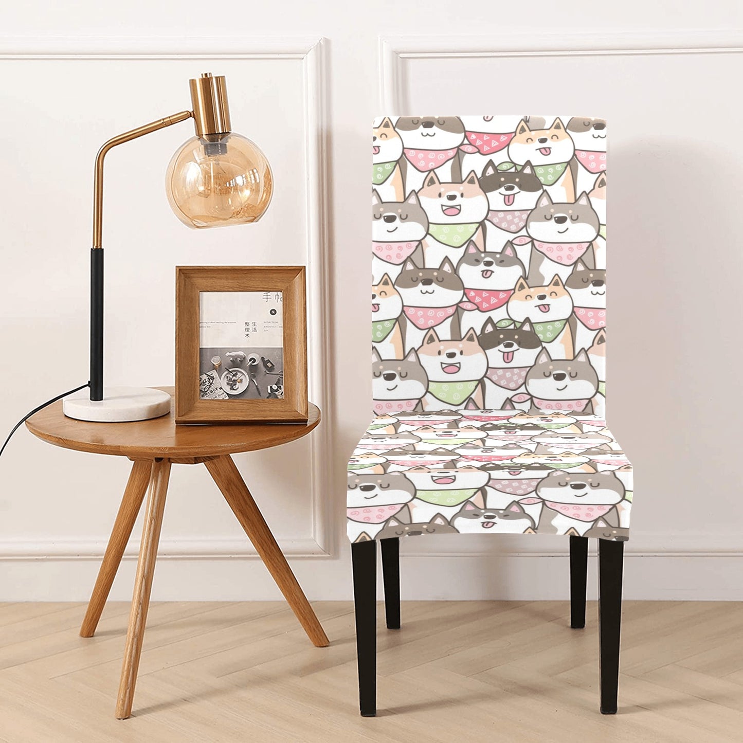 Shiba Inu Print Design LKS305 Dining Chair Slipcover