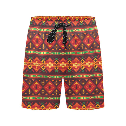 Southwest Pattern Print Design LKS309 Men's Swim Trunks Beach Shorts