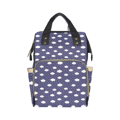 Cloud  Pattern Print Design 03 Diaper Bag Backpack