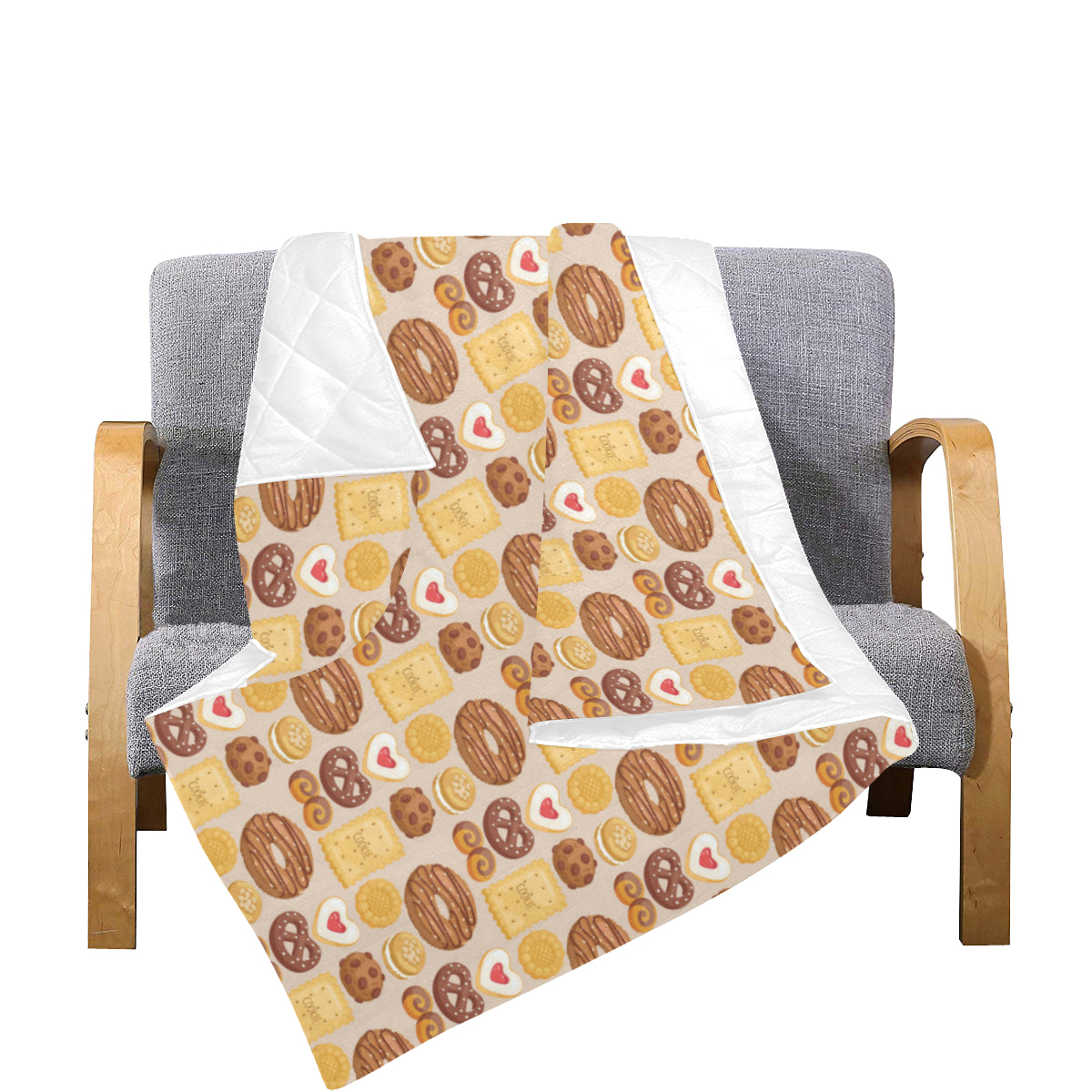 Cookie Pattern Print Design 02 Premium Quilt