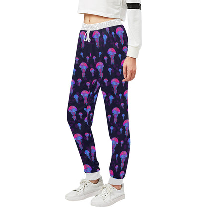 Jellyfish Neon Print Unisex Sweatpants
