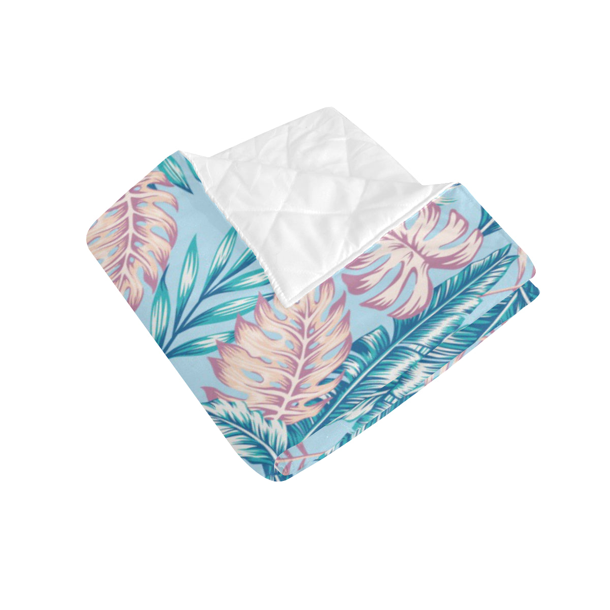 Tropical Flower Pattern Print Design TF01 Premium Quilt
