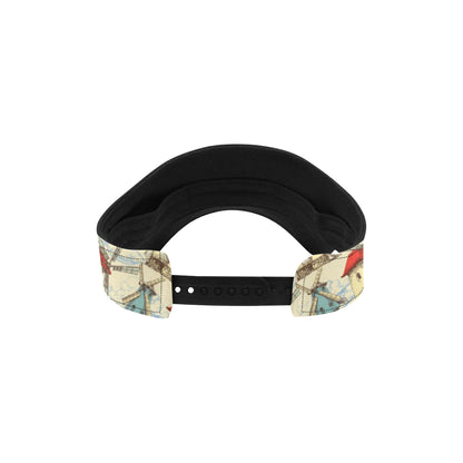 Windmill Pattern Print Design 01 Unisex Sun Visor